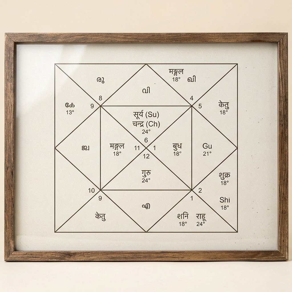 Vedic Astrology Chart Poster