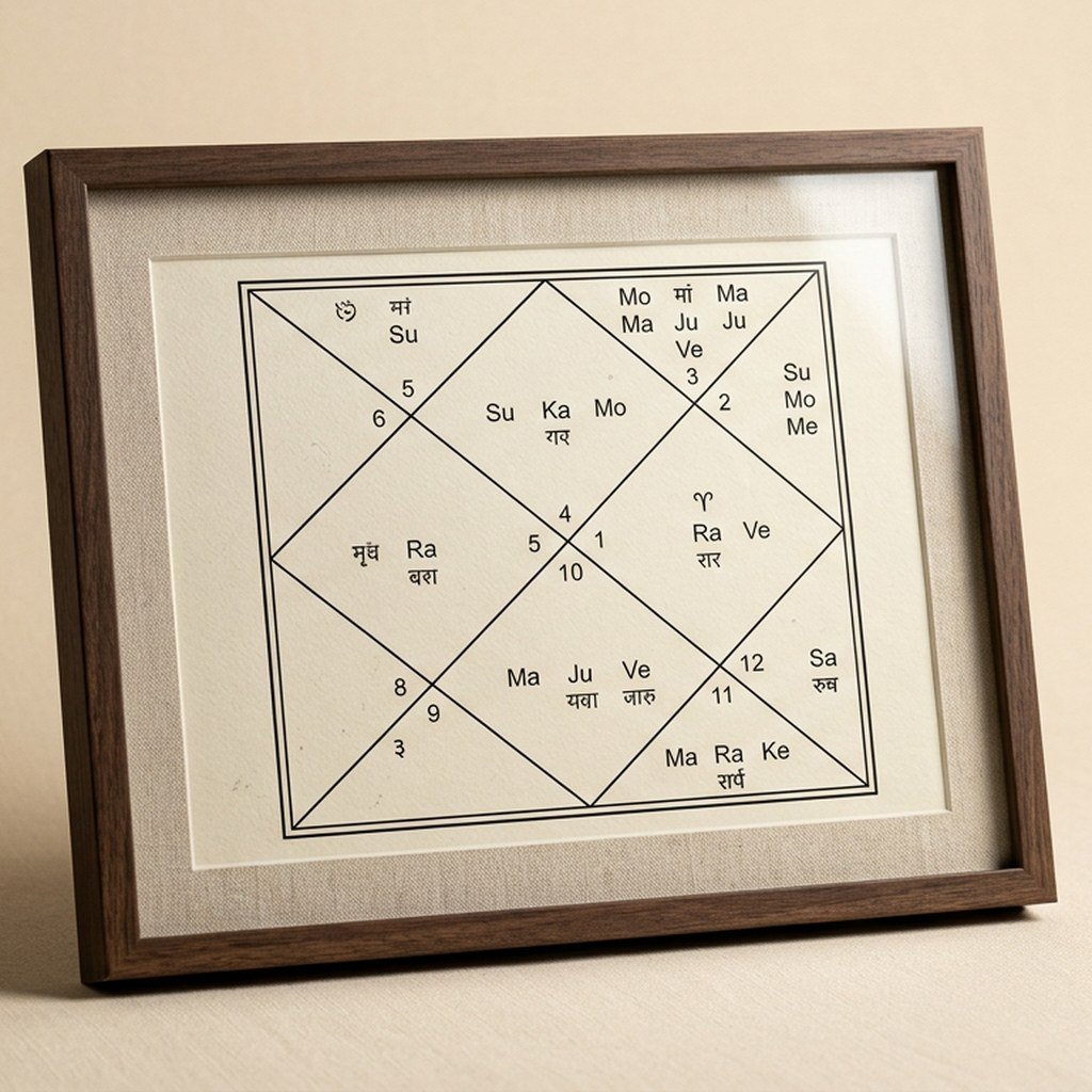 Vedic Astrology Chart Poster view 2