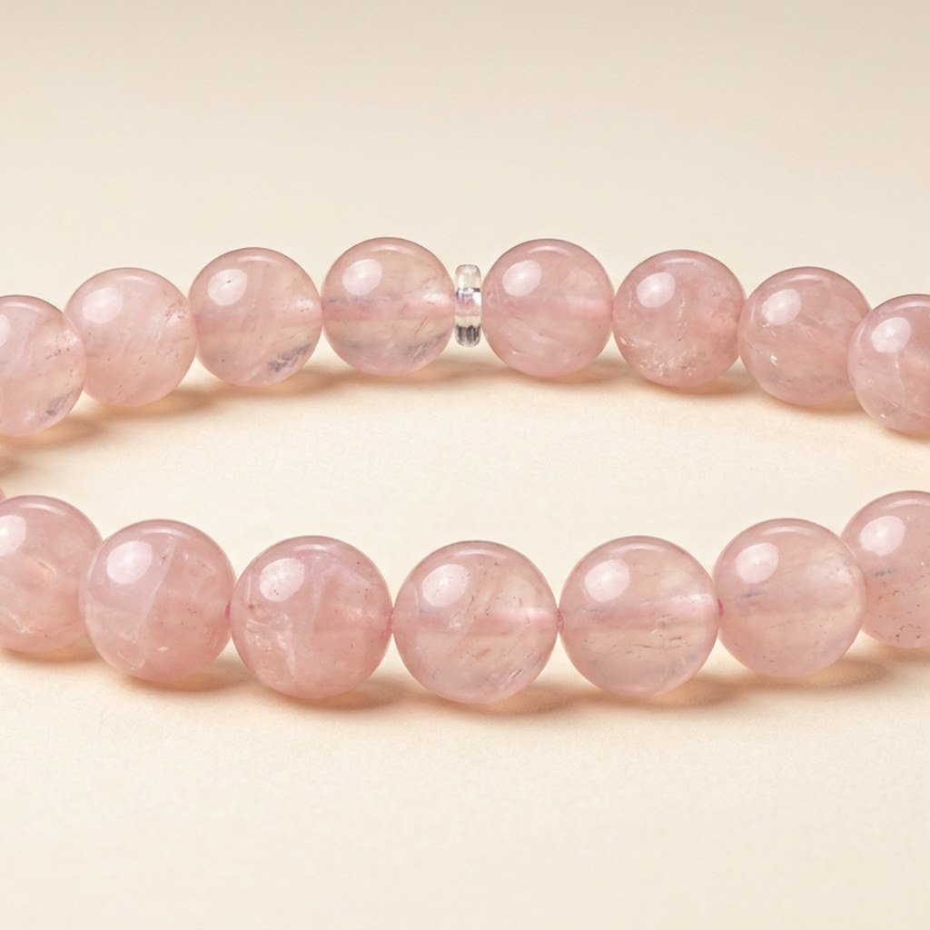 Rose Quartz Bead Bracelet
