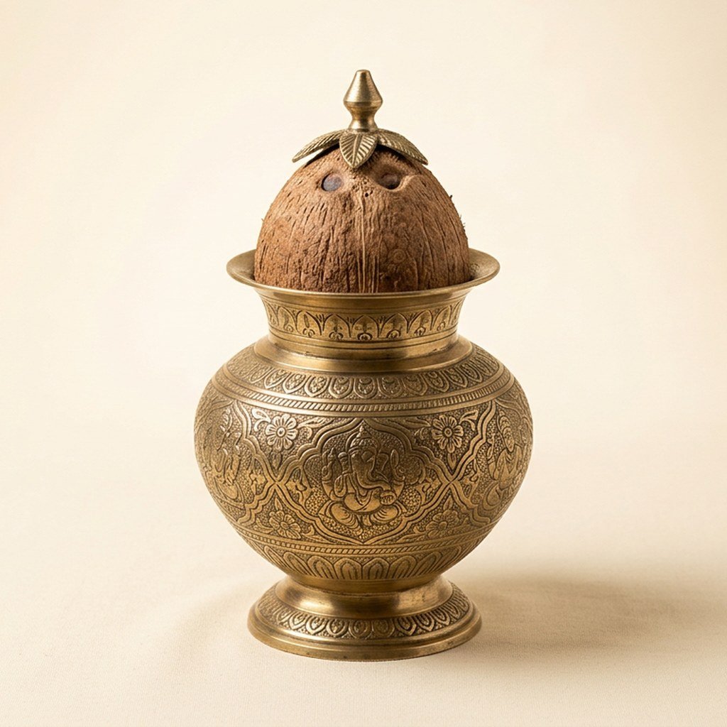 Decorative Brass Kalash view 2
