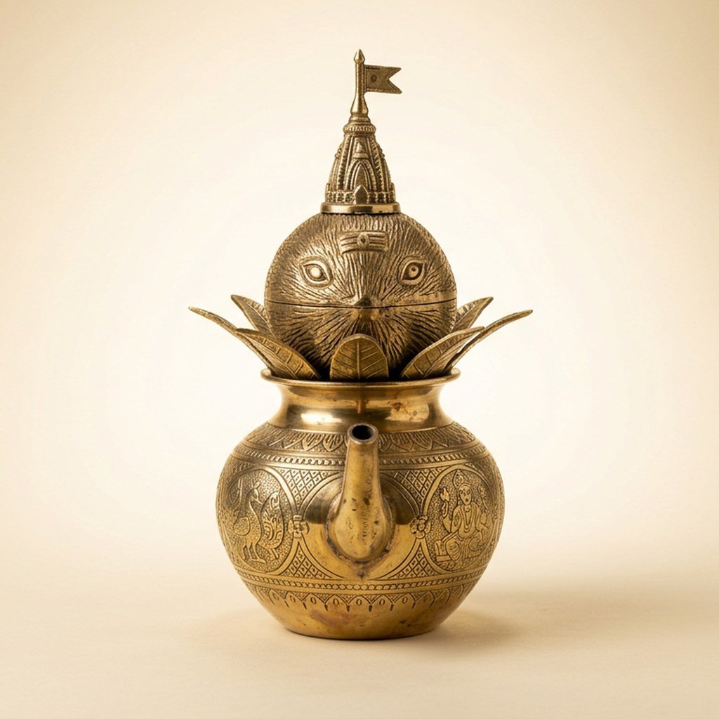 Decorative Brass Kalash view 3