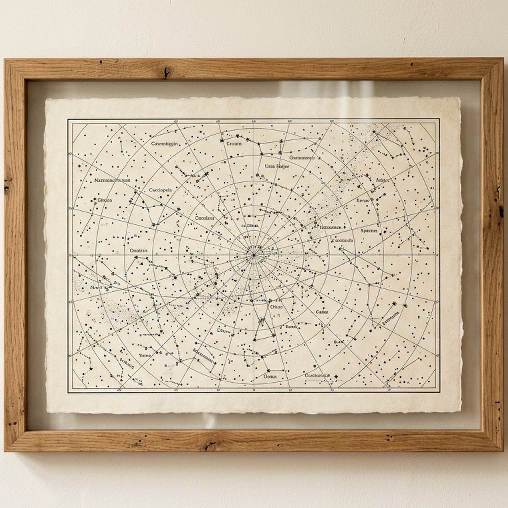 Nakshatra Star Map Poster