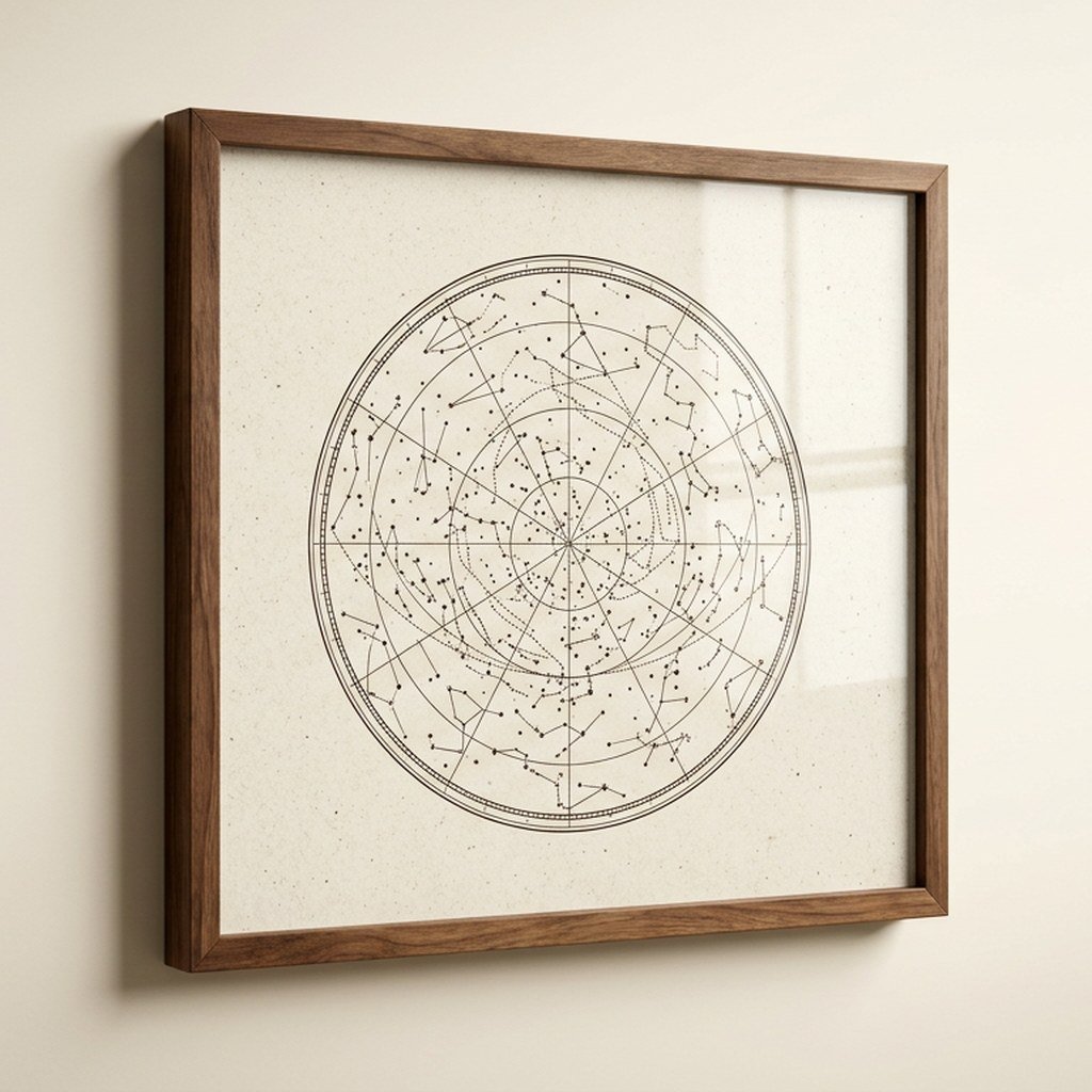 Nakshatra Star Map Poster view 2