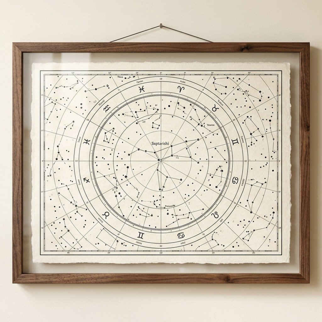 Nakshatra Star Map Poster view 3