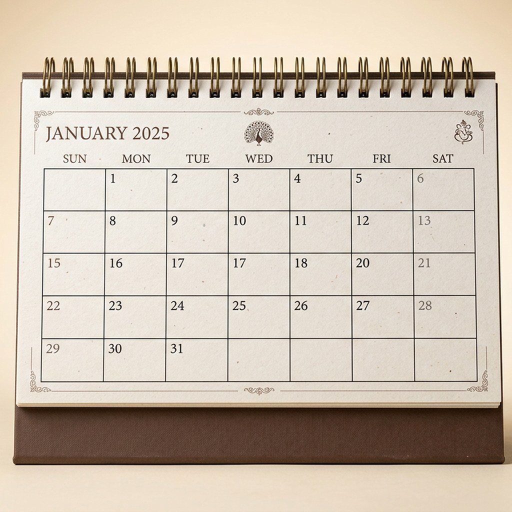 Panchang-Style Desk Calendar