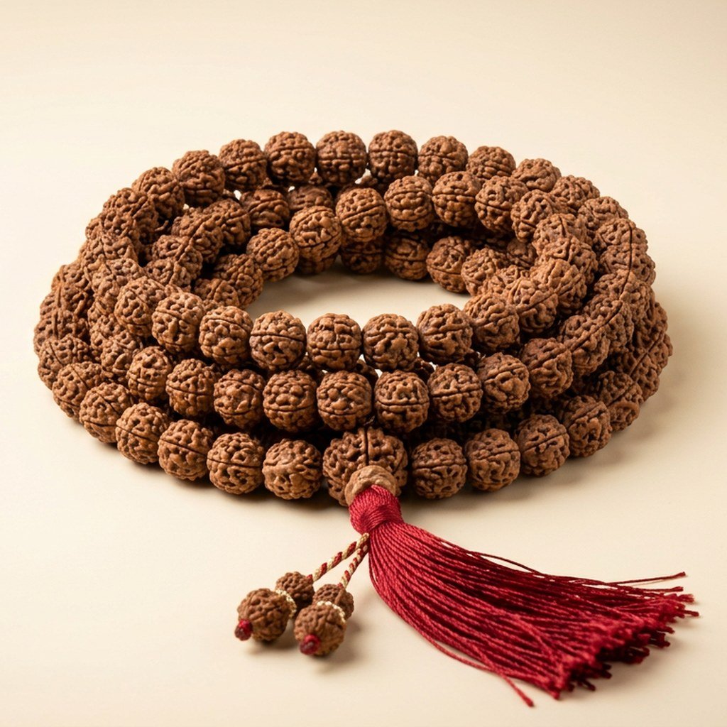 5 Mukhi Rudraksha Mala view 2