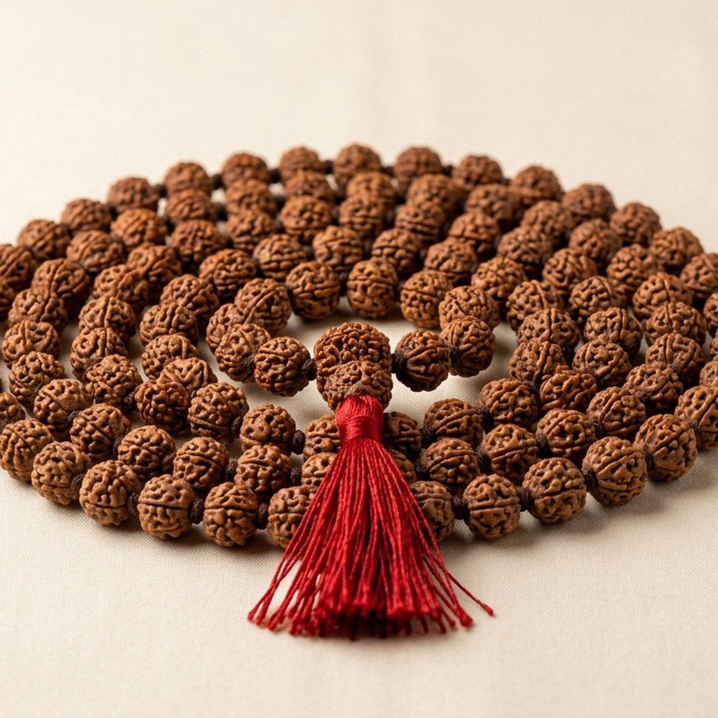 5 Mukhi Rudraksha Mala view 3