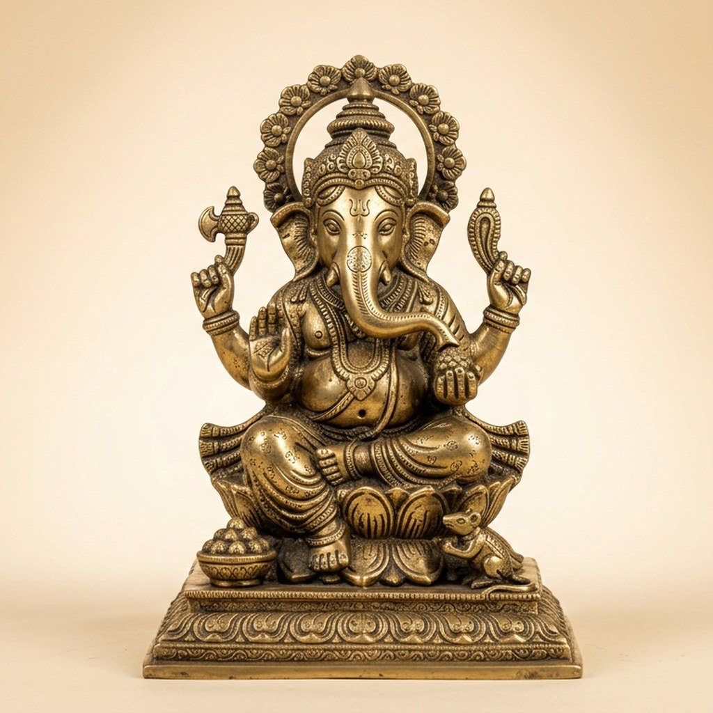 Brass Ganesha Showpiece