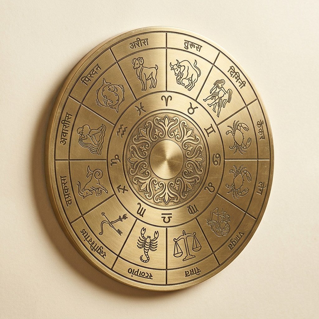 Zodiac Wheel Metal Wall Décor view 2